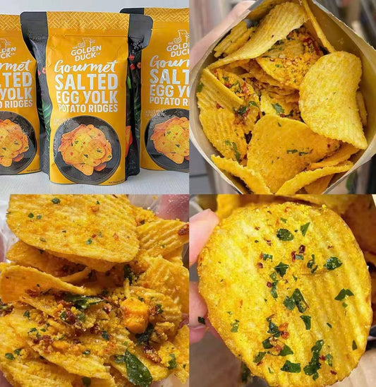 Salted Egg Yolk Potato Chips – Highly Recommended